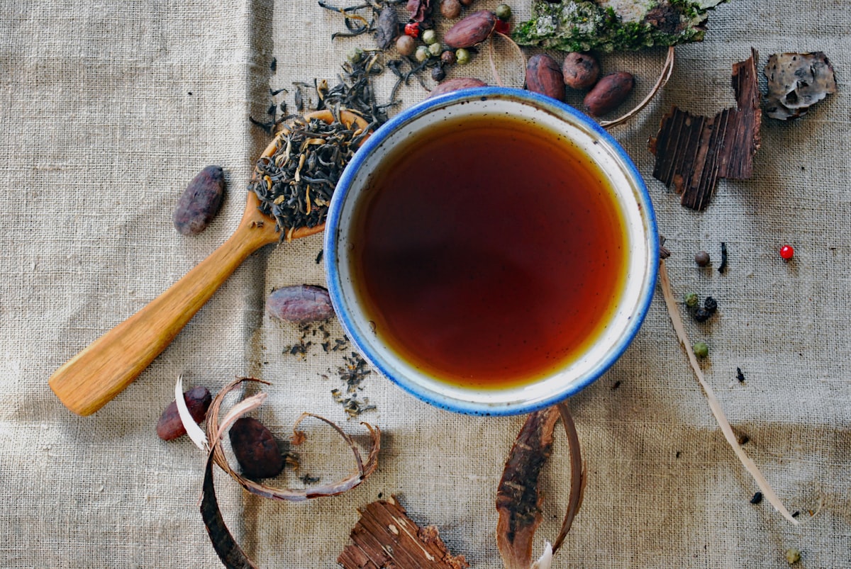 Chai tea and vanilla candle pairing ritual