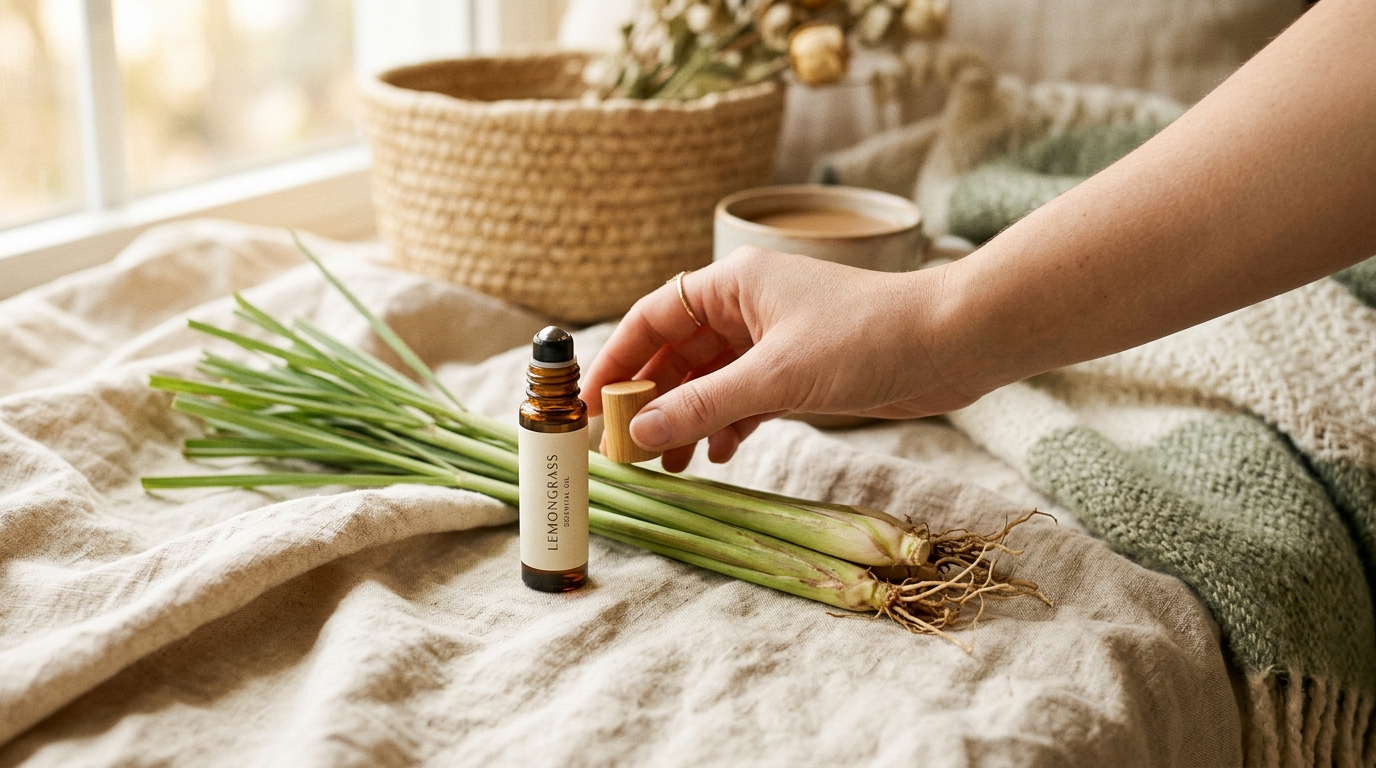 Lemongrass Essential Oil for Energy: Roll-On Guide 2026