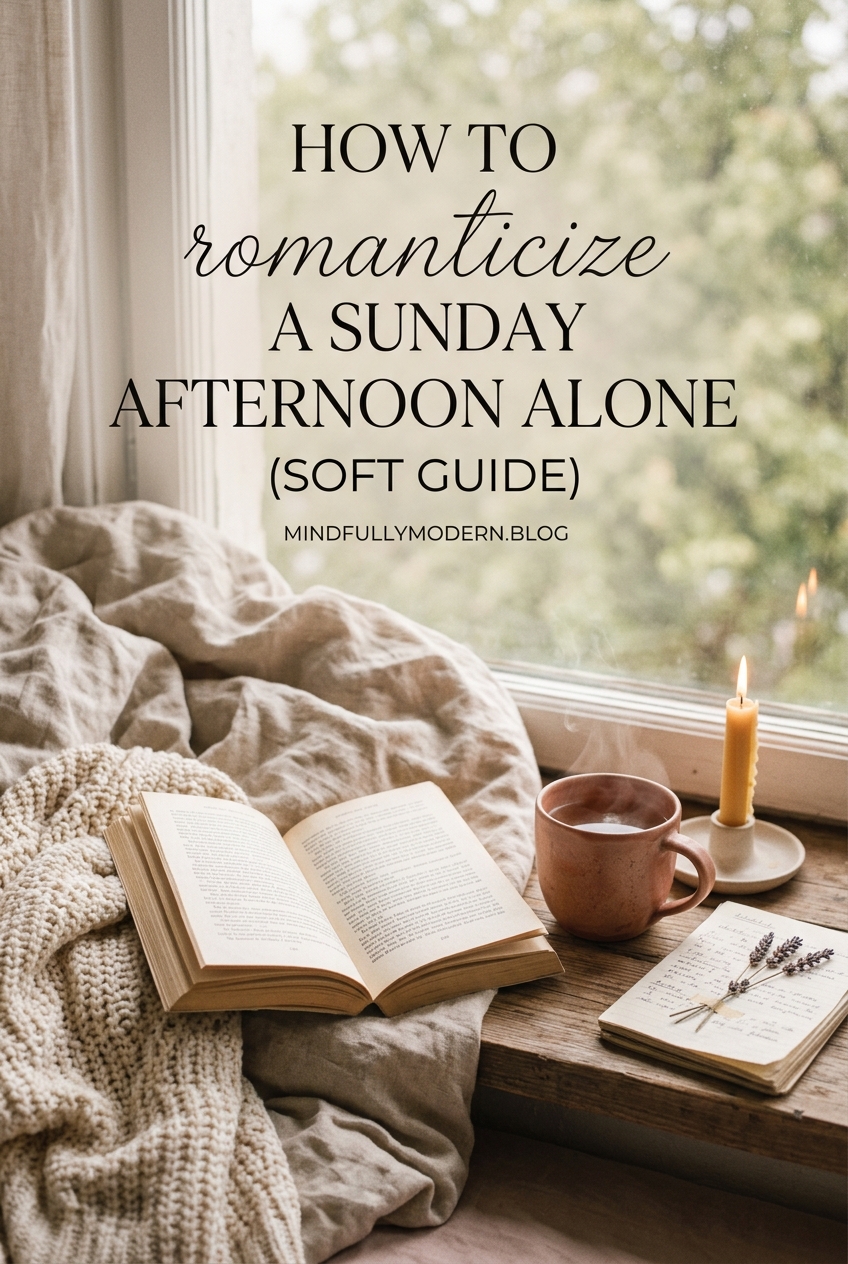 How to Romanticize a Sunday Afternoon Alone (Soft Guide)